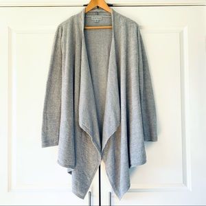 Barefoot Dreams Sz L/XL Calypso Drape Cardigan Sweater Open Front Waterfall #436
